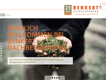 Tablet Screenshot of benkert-dachbegruenung.de